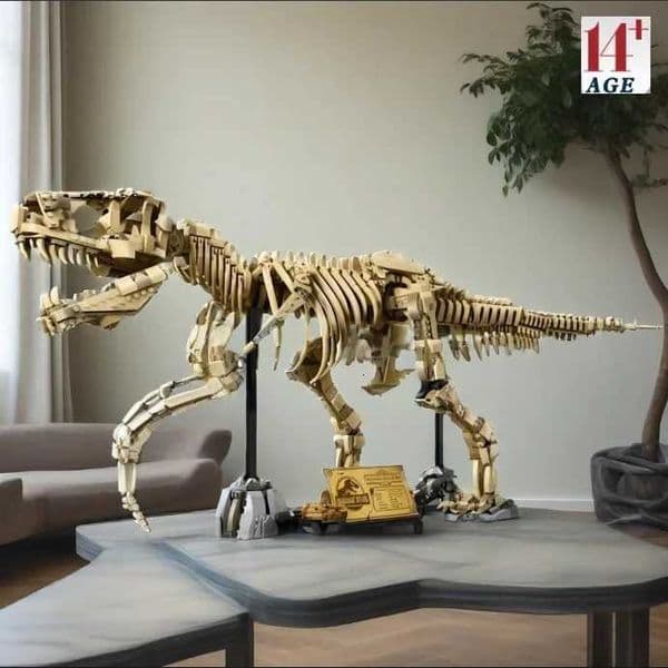 MINISO Dinosaur T-Rex Fossils 76968 Tyrannosaurus Rex Building Blocks Dinosaur World Park 3145PCS Toy for Kids Birthday Gifts T251112