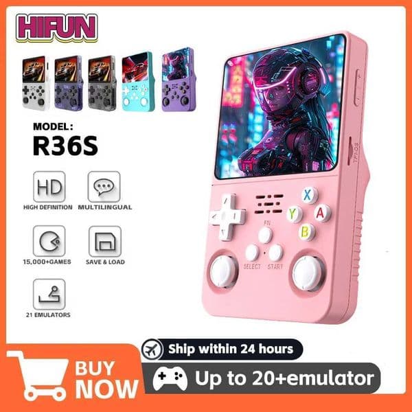 Open Source R36S Retro Handheld Video Game Console Linux System 35Inch IPS Sn Portable Pocket Video Player 128G Games H251113