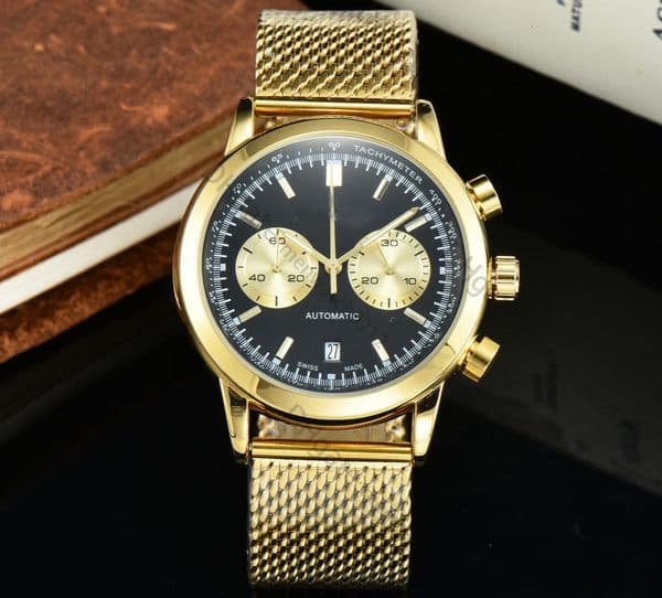 hamiltone watch chronograph watches 5A high quality quartz movement menwatch G7VG all dial work uhren leather strap montre date luxe jason007 watchbox