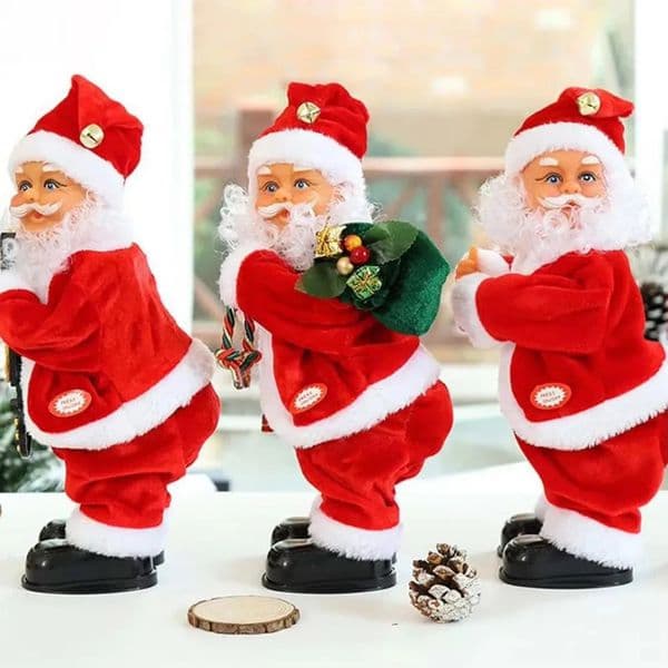Electric Santa Claus Twerking Elderly Buttock Shaking Xmas Figurine Doll Dancing Christmas Music For Decor 251112