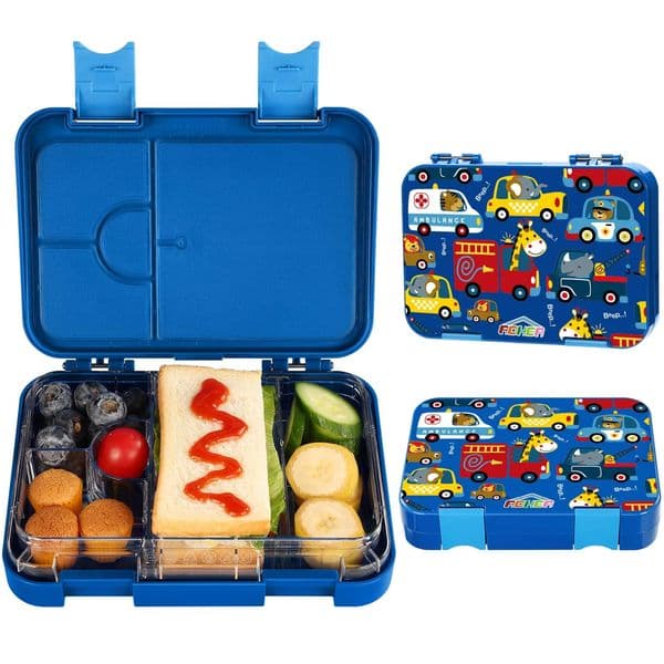 AOHEA Bento Lunch Box for Kids BPA Free Toddler Daycare or School 251112BJ