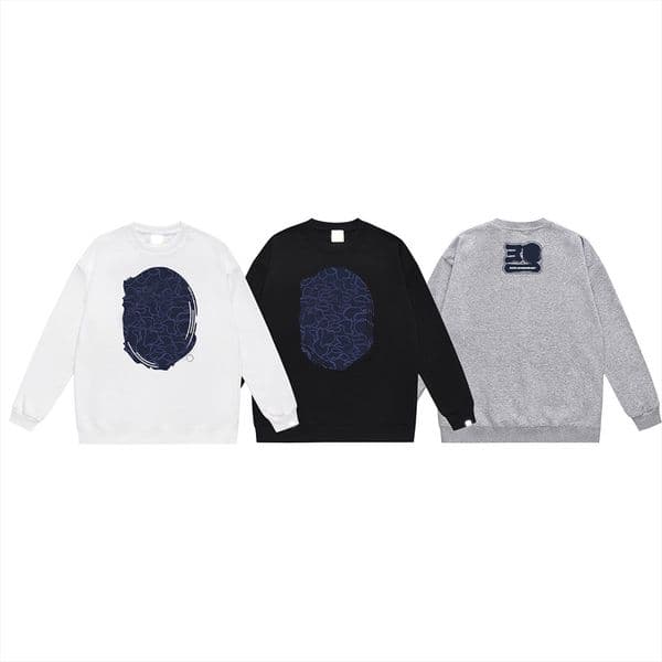 Mens Hoodie Pullover Sweatshirt Hoody Classic Badge Luxury Couple Hoodies Versatile Motion Jumper Jacket Asian Size S- 2Xl