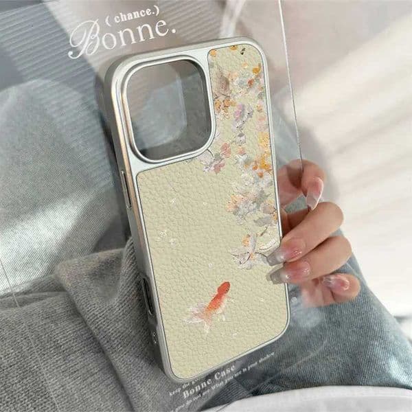 Blue and brown leopard print leather texture Phone Case For iPhone11/12/13/14/15/16/60 Pro Max AIR PLUSM251114