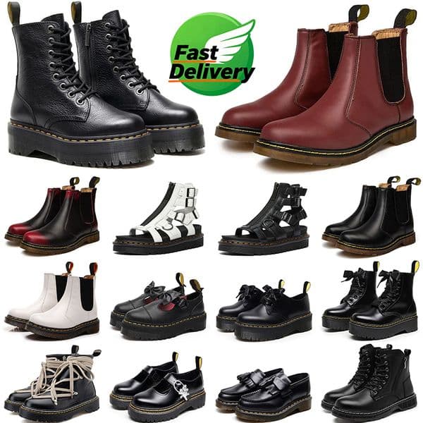Free shipping designer boots mens womens leather booties sneakers bottom doc boot winter fur men women red green high snow boot