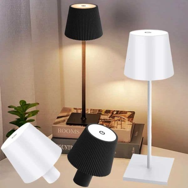 Rechargeable LED Desk Lamp Touch Switch 3 Colors Dimming For Bar Restaurant Study Club Dinner Ambiance Decor Table LightingW251114
