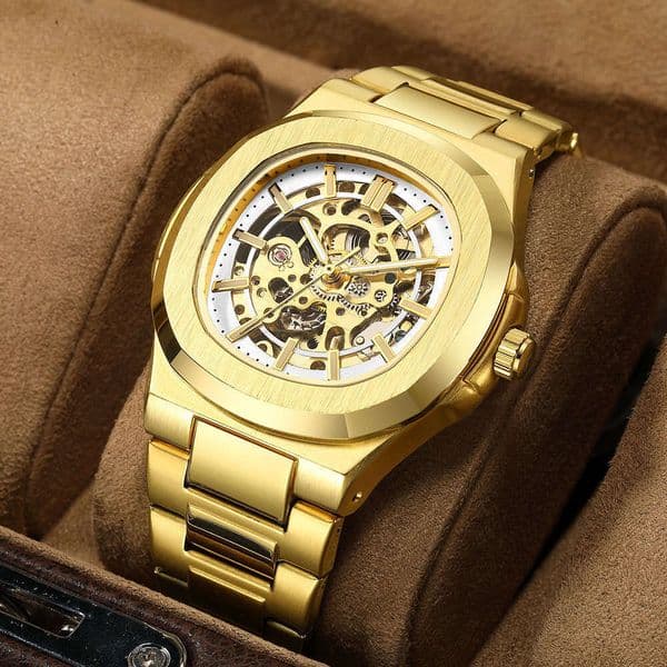 Swiss Mechanical Hollow New Men's Fully Automatic Brand Business Watch Wholesale