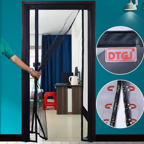 Sheer Curtains Magnetic Door Screen Custom Size Mosquito Net Curtain Fly Insect Anti-mosquito Invisible Mesh For Summer Indoor And Outdoor Use 250409