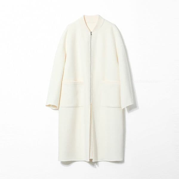 Luxury Designer Womens Wool Coat Autumn and Winter Pure Wool Double-sided Long Zipper Coats L1289
