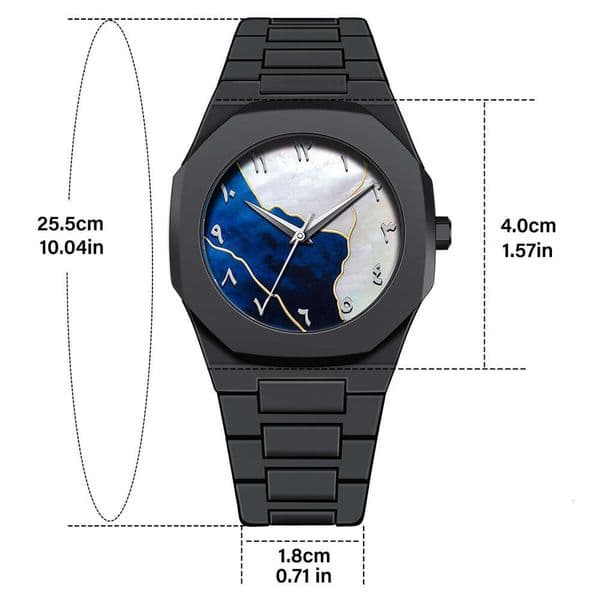 Hot-selling Arabic Numerals Middle East Black Matte Oil Plastic Men's Wholesale Quartz Watch