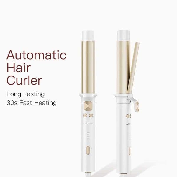 ANLAN Automatic Curling Iron 30s Fast Heating Smart Temperature Control Ceramic Coating Long Lasting Curls Rotary Hair Curler X251114