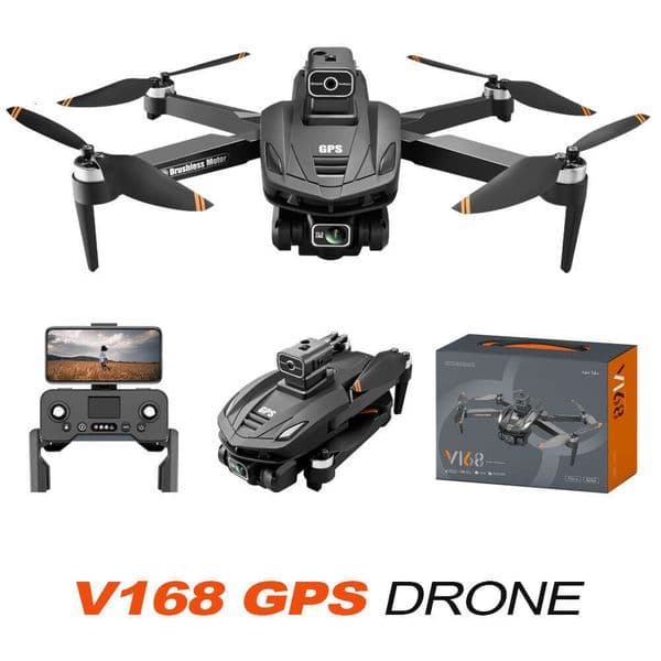 New Product V168 Brushless GPS Return HD 8K Aerial Photography Intelligent Obstacle Avoidance Drone Foreign Trade Remote Control Aircraft
