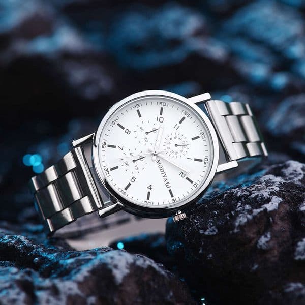 Decorative Stainless Steel Minimalist Quartz Watches Men's High-End Feel