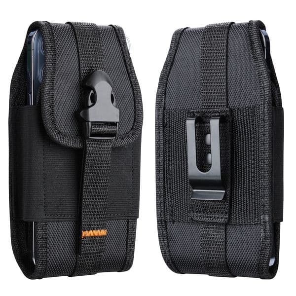 Vertical Horizontal Card Oxford Nylon Belt Loop Waist Pack for iPhone 15/Pro/Pro Max