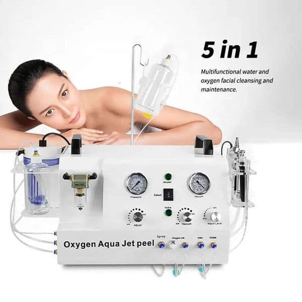 New Arrival 5 In 1 Oxygen Aqua Jet Peel Machine Diamond Microdermabrasion Machine Facial Skin Cleansing Hydrodermabrasion Skin Rejuvenation Machine
