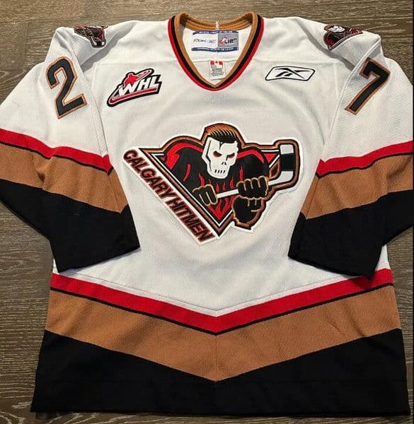 Custom Rare Vintage 2000s Calgary Hitmen WHL CHL Karl Alzner #27 Black Hockey jersey Any Name Any Number