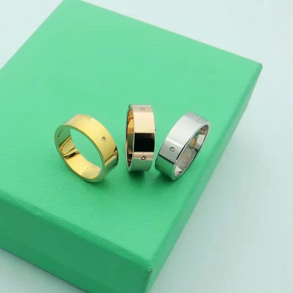 Designer Men Women Classic Ring Titanium Steel Alloy Material Never Fade Non Allergic Fashion jewelry Accessories 6mm Classic unisex wedding ring