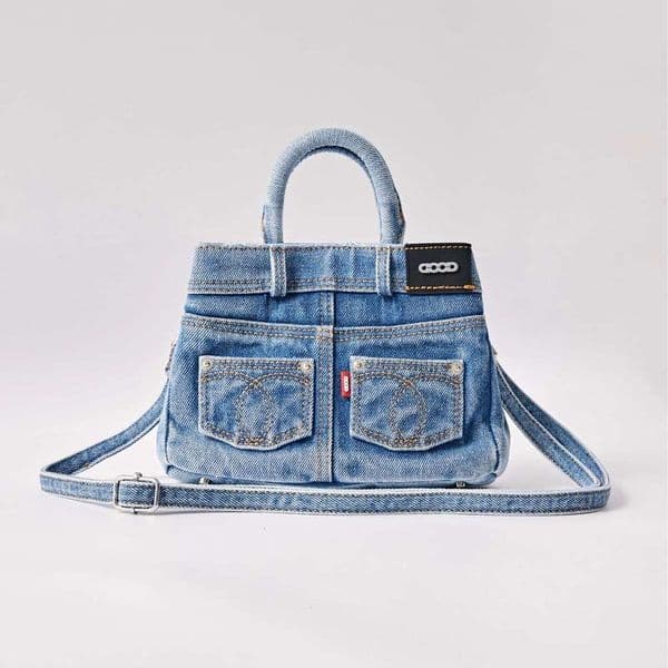 Women's Bags Spring/Summer New Casual Water Washable Versatile Cowboy Handheld Diagonal Cross Women's Bag Trendy Korean