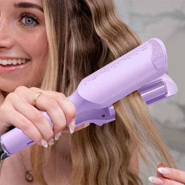 32mm Hair Curler Ceramic Curling Iron Big Wave Deep Wavy Splint Rolls Electric Fast Automatic Hair Plate Styling Tools X251114