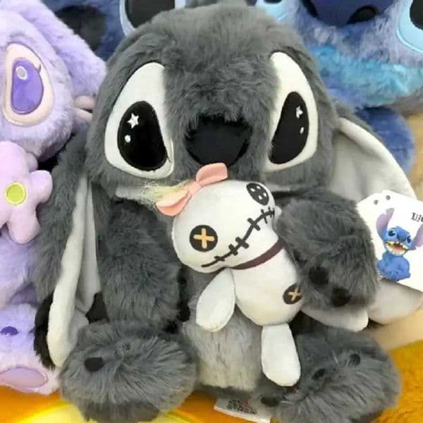 2026 New 35/45Cm New Product Hot Black Gray Plush Toy Cartoon Stuffed Small Gold Stitch Doll Pillow For Girls Gifts L251114bmbs Toys