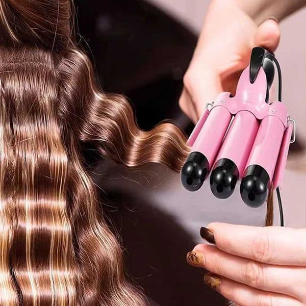 3-bucket hair curling irons and hair curlers with anti-scald insulated tips portable ceramic hair styling tools X251114
