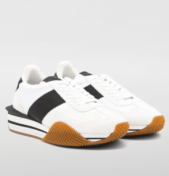 Top Luxury James Sneaker Shoes Men Side Stripe Suede & Nylon Skateboard Walking Chunky Rubber Sole Lace Up Casual Flat Comfort Footwear EU38-46