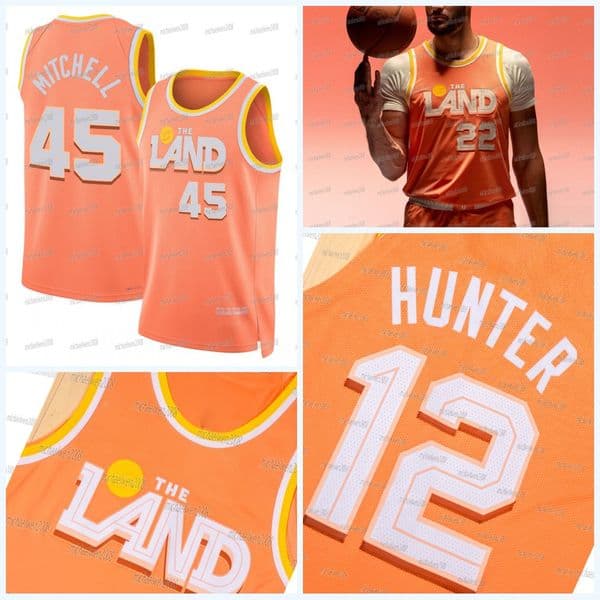 Cavalier 2025-26 City Basketball Jersey 45 Mitchell Jarrett Allen Darius Garland Evan Mobley De'Andre Hunter Max Strus Custom 5846565+6