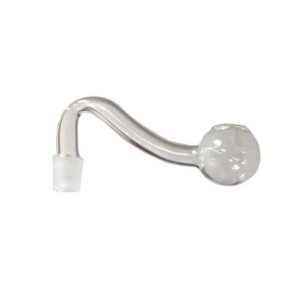 Hookah Glass Oil Burner Bubbler Smoking Bowl Banger Slide Nail 10mm Male Downstem Bent Pryex Clear Cheap Smoke Accessories ZZ
