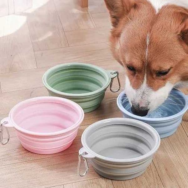 350ML Folding Dog Dish Collapsible Pet Bowl Water for Dog Drinking Bowl Cat Water Bowl Drinking Fountains for DogsM251114