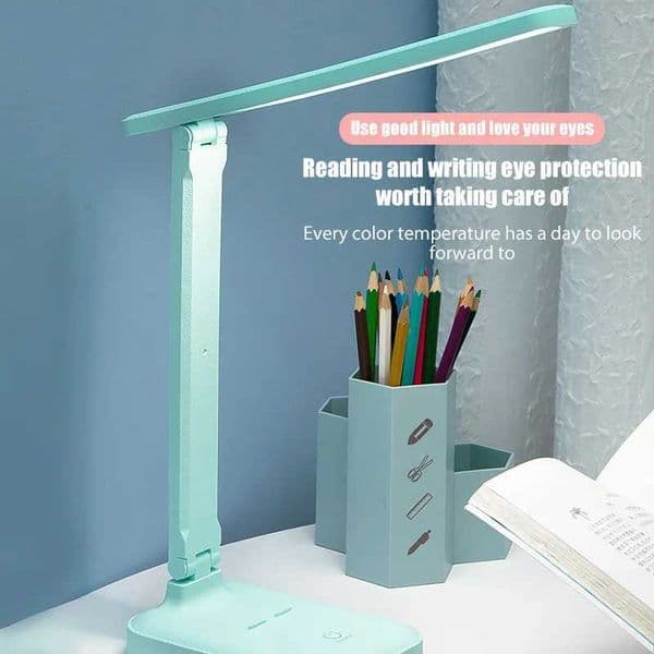 USB LED Folding Desk Lamps Touch Dimmable 5V Eye Guard Protection Reading Room USB Rechargeable Night Light Home M251114
