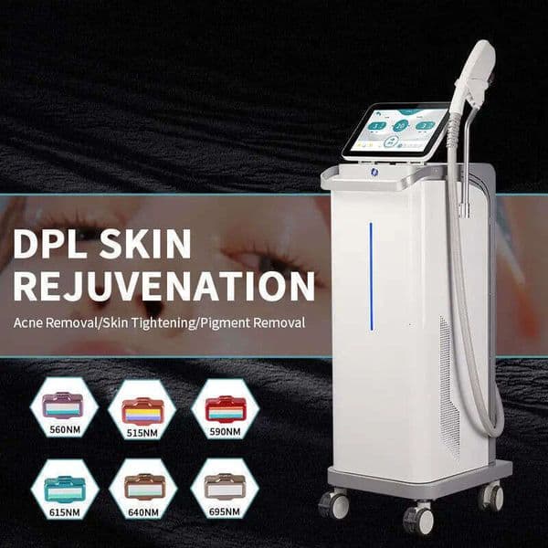 Newest Vertical DPL Dye Pulse Light For Non-Invasive Skin Tightening Ice Hair Removal Acne Pigment Treatment OPT IPL Facial Care Whitening Machin