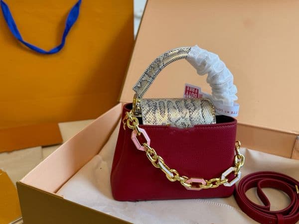 2025--10A Designer bags Snake skin pattern buckle handbag totes Bag women shopping shoulder crossbody messenger Underarm pillow bag 10A
