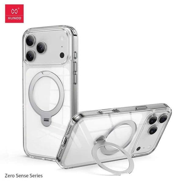 Xundd For iPhone 17 Pro/iPhone 17 Pro Max Case with Magnetic Invisible Stand Anti-Yellowing Clear Phone Case for iPhone 17M251114