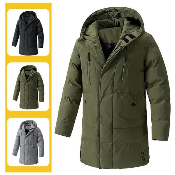 Mens warm winter jacket leather coat with thick and hat Koreanstyle casual versatile 8XL large size 251114
