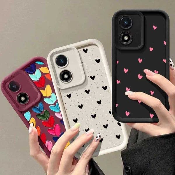Small Love Heart Phone Case for Moto Edge 40 Neo 50 Pro 50 Fusion 5G G84 G14 G32 G35 G52 G30 G60S G53 G22 E13 E14 CoverM251114