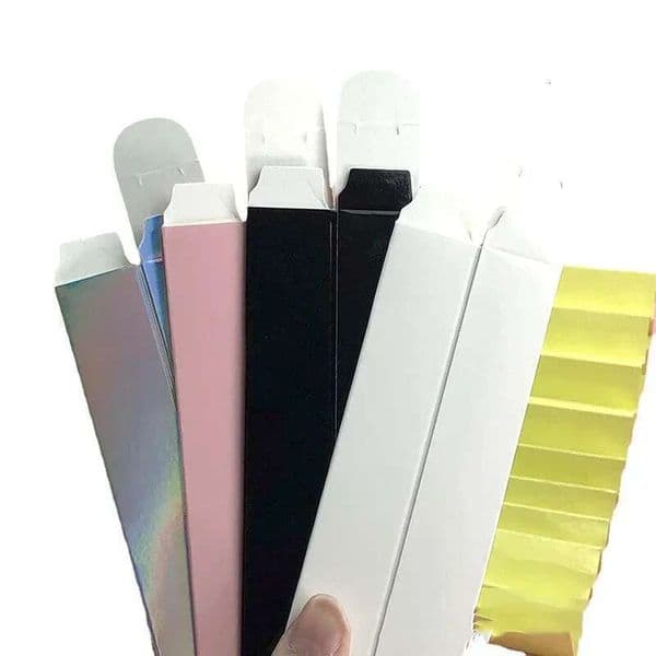 Lip Gloss Packaging Boxes 10/20/30/40/50/100Pcs Pink Black White Lipgloss Tubes Paper Lipstick Container Box 21*121Mm B2