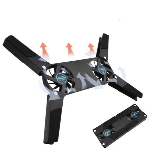 Air-cooling Laptop Cooler Bracket USB Powered Cooling Dock Laptop Cooling Pad 2 Fan for Notepad Universal 7 15 1 Notebook StandM251115