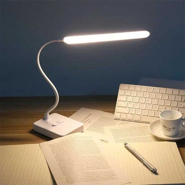 USB Rechargeable LED Reading Night Lamp 3 Colors Touch Dimmable Table Light Flexible Working Desk Lamp For Office Study RoomW251115