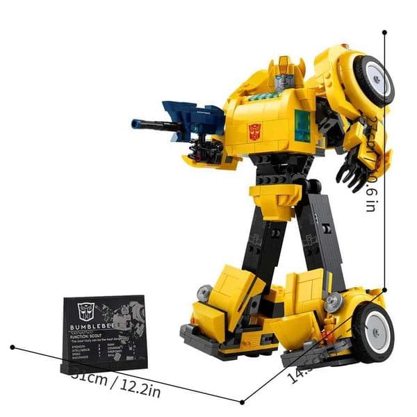 Build brick Block Set 950Pcs Yellow Robot Car Toys Building Blocks 10338 Truck Transformationed Autobot Deformation Gift For Children Toy