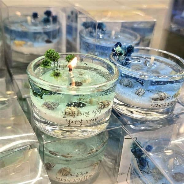 Candle Gift Vanilla Candle Christmas Candles Jeju Sea Color Shell Ocean Scented Candle Fragrance HI JEJU Island Jelly GiftY260311 Z260520