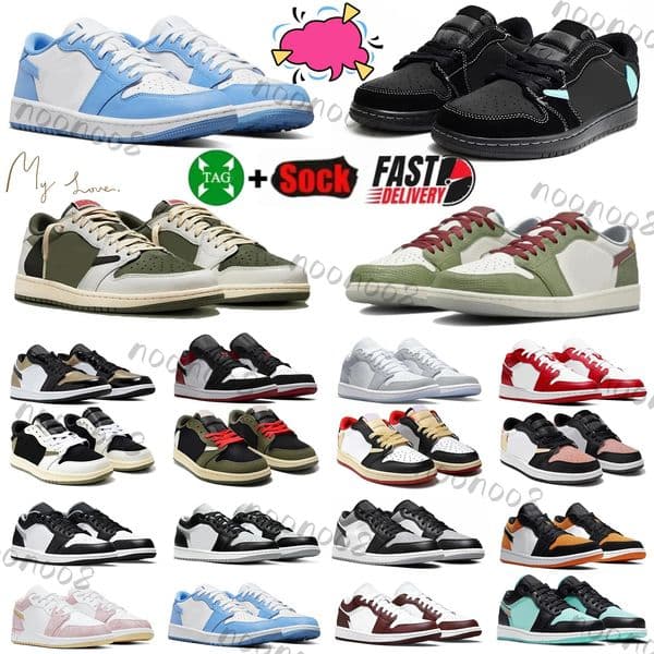 Designer sneakers Low 1S basketball shoes mens womens trainers woman man outdoor sports sneaker 1 Fashion Trainers shoe shipping size 36-47 top hot