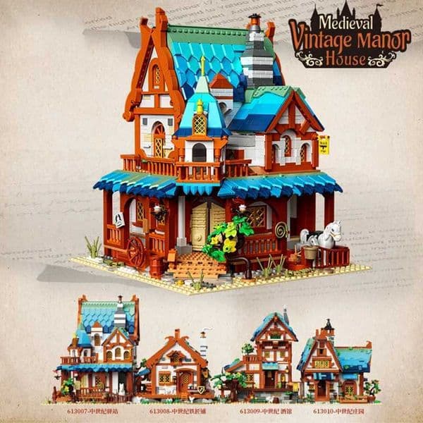 Micro Blocks Castle Ci Medieval Architecture Sle House Mini Brick Building Childrens Toys Childrens Friends Birthday Gifts W250415