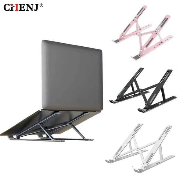 Laptop Stand Plastic Adjustable Notebook Holder for Macbook Non-slip Foldable Cooling Base Bracket for Laptop/ Tablet/ PhoneM251115