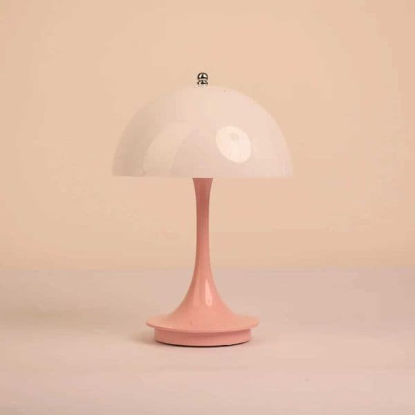 Modern Nordic Danish Mushroom Table Lamp Energy-Saving High-End Rechargeable Decor for Bedroom Bedside Living RoomW251115