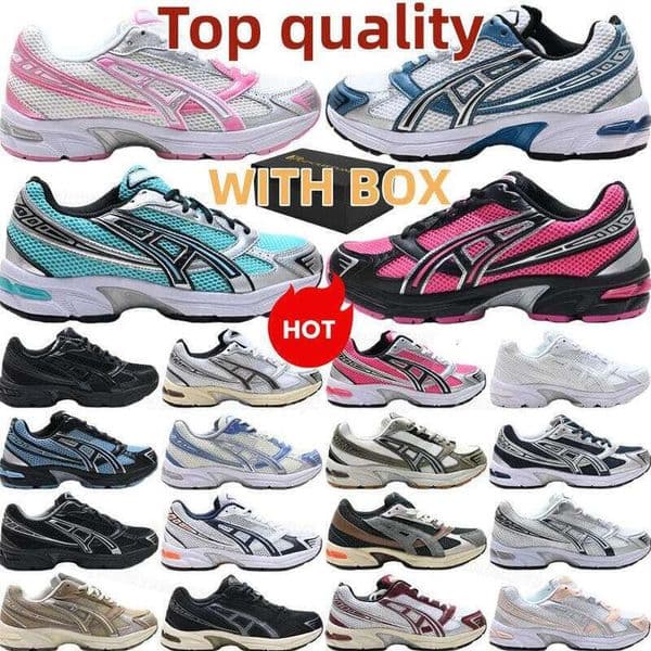 With box Designer Running Shoes Kanayo 1130 Running Shoe Series for Men Women Tennis ShoesWhite Pure Silver Pink Black Silver Glazed Outdoor Running Shoes