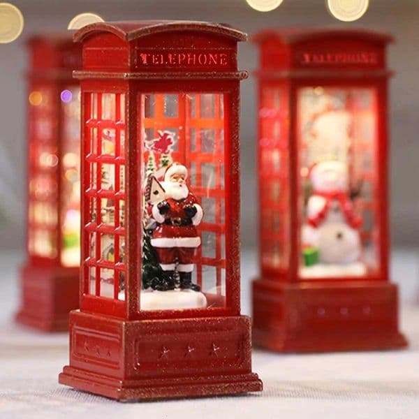 Festive Santa Claus Snowman Design with Glowing Lights Ideal for Christmas Tree or Cabinet Display Christmas Ornaments Y251115