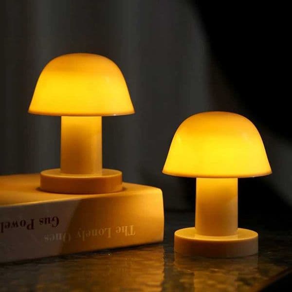 Mushroom Sunset Mini Desktop Night Lamp Creative Battery Power Supply Style Led Night Light for Coffee Bar Home Decor Bedroom W251115