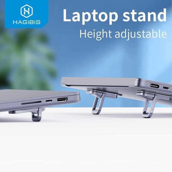 Hagibis Foldable Laptop Stand for Desk Keyboard Stand Riser Portable Notebook Cooling Pad For Macbook Pro Air Universal HolderM251115