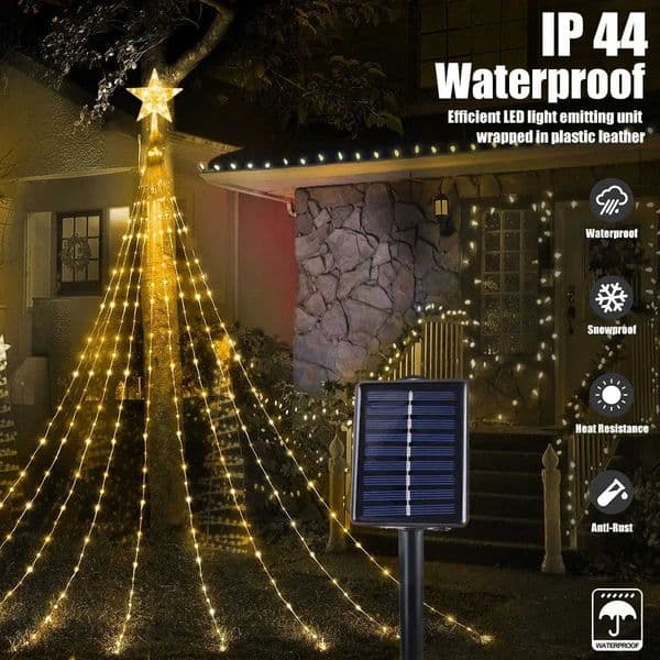Solar LED Light Outdoor Waterproof Fairy Lights String Christmas Halloween Decoration Festoon Garden Led Lamp Party Supplies Z251115