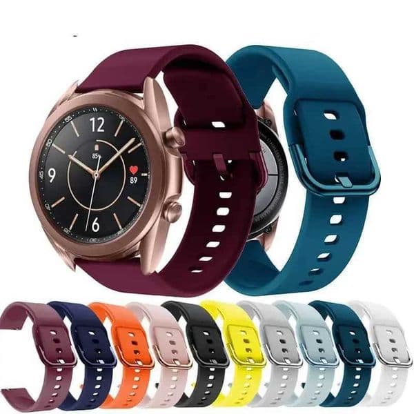 20mm Silicone band for Samsung Galaxy Watch 4/3/Active 2 Active 3 Gear S2 Watchband Bracelet Strap For Huami Amazfit Huawei W251114