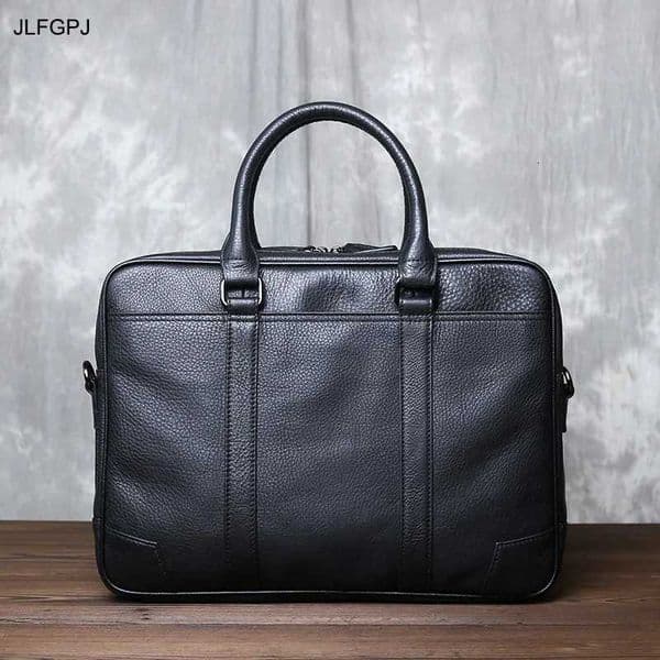 Retro Genuine Leather Handbag Mens Horizontal Large-capacity Messenger Briefcase First Layer Cowhide Business Computer Bag Z251114